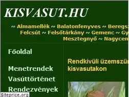 Sites similar to kisvasut.hu