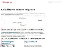Sites similar to kiszamolo.com
