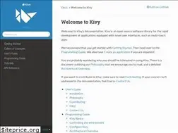 Sites similar to kivy-fork.readthedocs.io