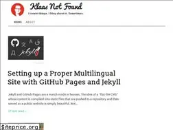Sites similar to klaasnotfound.com