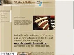 Sites similar to klaisorgel-christuskirche.de