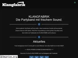 Sites similar to klangfabrik-band.de