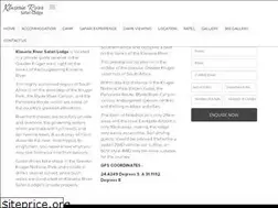 Sites similar to klaserieriversafarilodge.com