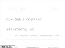 Sites similar to klauderarchitects.com