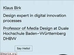 Sites similar to klausbirk.com
