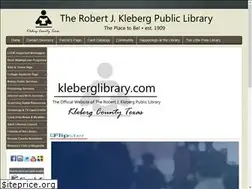 Sites similar to kleberglibrary.com