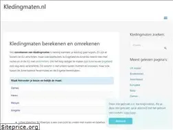 Sites similar to kledingmaten.nl