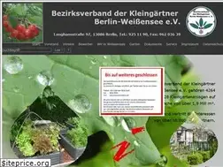 Sites similar to kleingaertner-weissensee.de