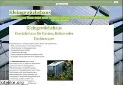 Sites similar to kleingewaechshaus.de
