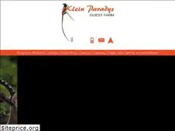 Sites similar to kleinparadys.co.za