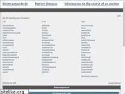 Sites similar to kleintransporte.de