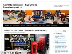 Sites similar to klemmbausteinlyrik.de
