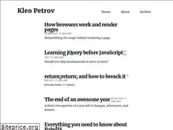 Sites similar to kleopetrov.me