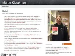 Sites similar to kleppmann.com
