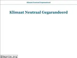 Sites similar to klimaatneutraalgegarandeerd.nl