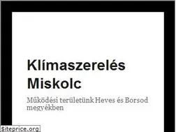 Sites similar to klimaszerelesmiskolc.hu