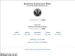 Sites similar to klingon.wiki