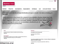 Sites similar to kloecknermetals.com.br