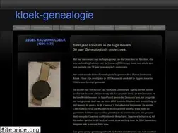 Sites similar to kloek-genealogie.nl
