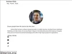 Sites similar to klotzandrew.com