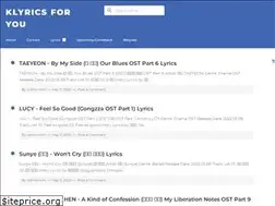 Sites similar to klyricsforyou.com