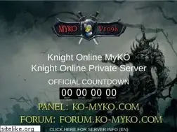 Sites similar to knightonline-myko.net
