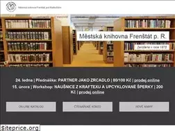Sites similar to knihovnafrenstat.cz