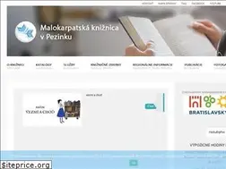 Sites similar to kniznicapezinok.sk