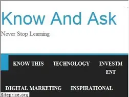 Sites similar to knowandask.com