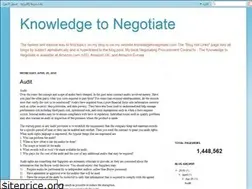 Sites similar to knowledgetonegotiate.blogspot.com
