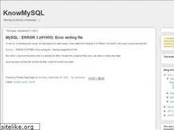 Sites similar to knowmysql.blogspot.com