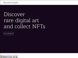 Sites similar to knownorigin.io