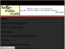 Sites similar to knowpublichealth.com