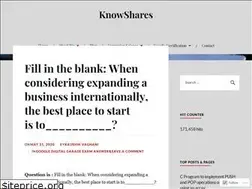 Sites similar to knowshares.wordpress.com