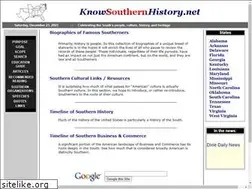Sites similar to knowsouthernhistory.net
