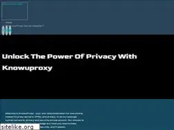 Sites similar to knowuproxy.com