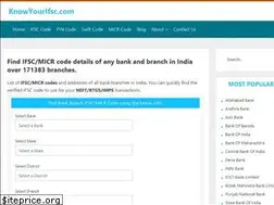 Sites similar to knowyourifsc.com