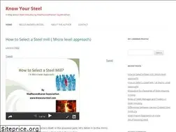 Sites similar to knowyoursteel.com
