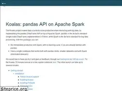 Sites similar to koalas.readthedocs.io