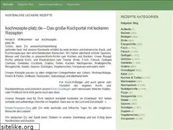 Sites similar to kochrezepte-platz.de