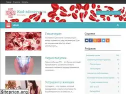 Sites similar to kod-zdorovya.ru