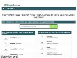 Sites similar to kody-rabatowy.com