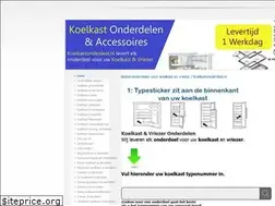 Sites similar to koelkastonderdeel.nl