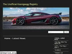 Sites similar to koenigsegg-registry.net