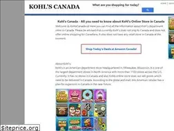 Sites similar to kohlscanada.ca