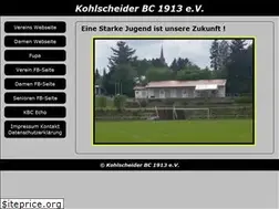 Sites similar to kohlscheiderbc.de