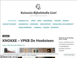 Sites similar to koinoniabijbelstudie.nl