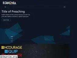 Sites similar to koinoniachurch.net