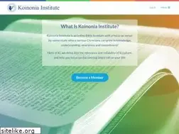Sites similar to koinoniainstitute.org