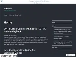 Sites similar to kokomins.wordpress.com